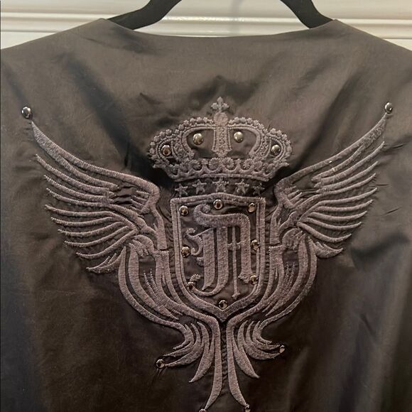 Abalanche Authentic Black Embroidered Vest - Picture 6 of 6